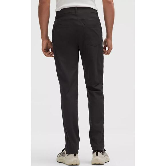 LULULEMON Men's Black ABC Classic-Fit 5 Pocket Pant Size 32 Casual Commuter - Picture 3 of 8